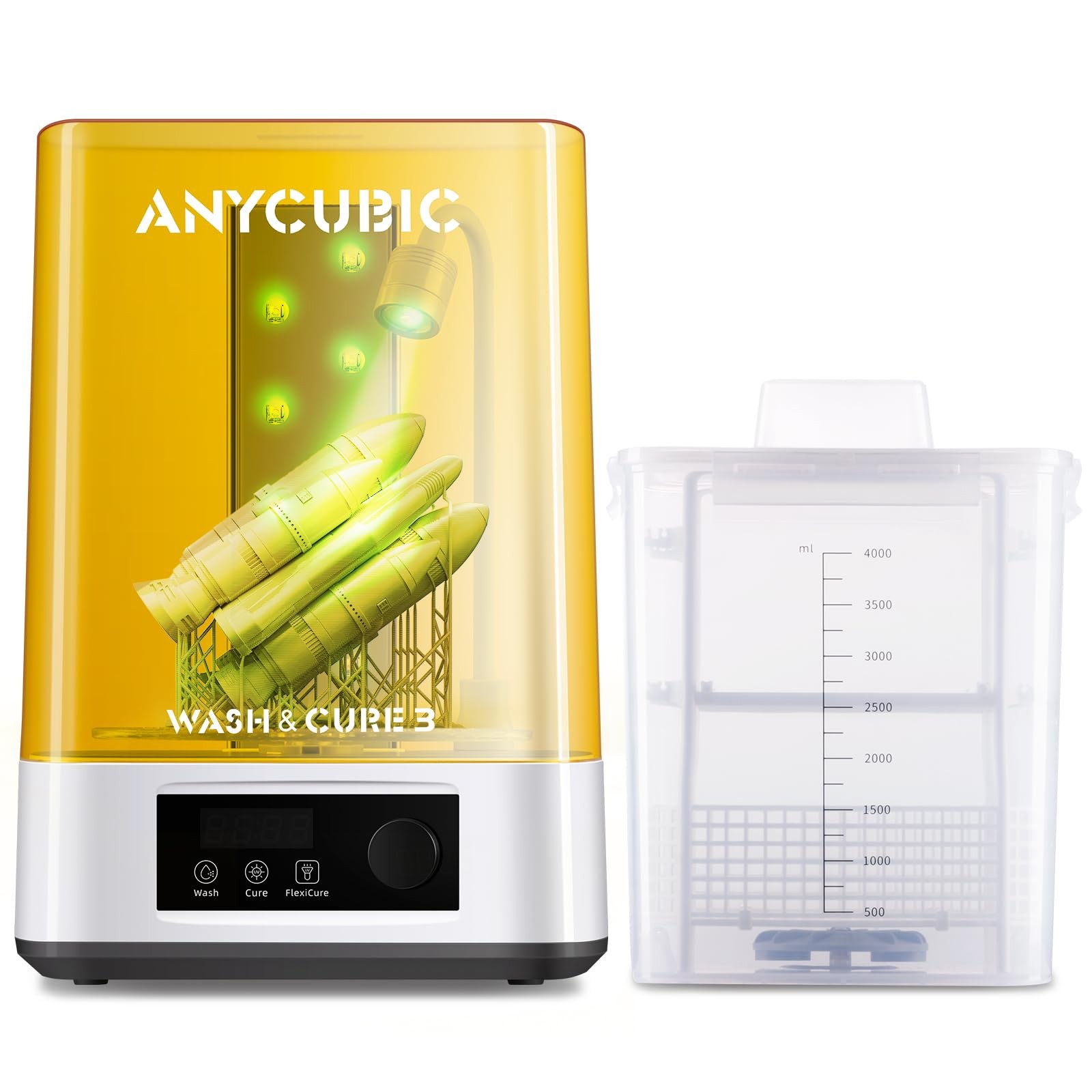 ANYCUBIC Wash and Cure 3 with Gooseneck Lights
