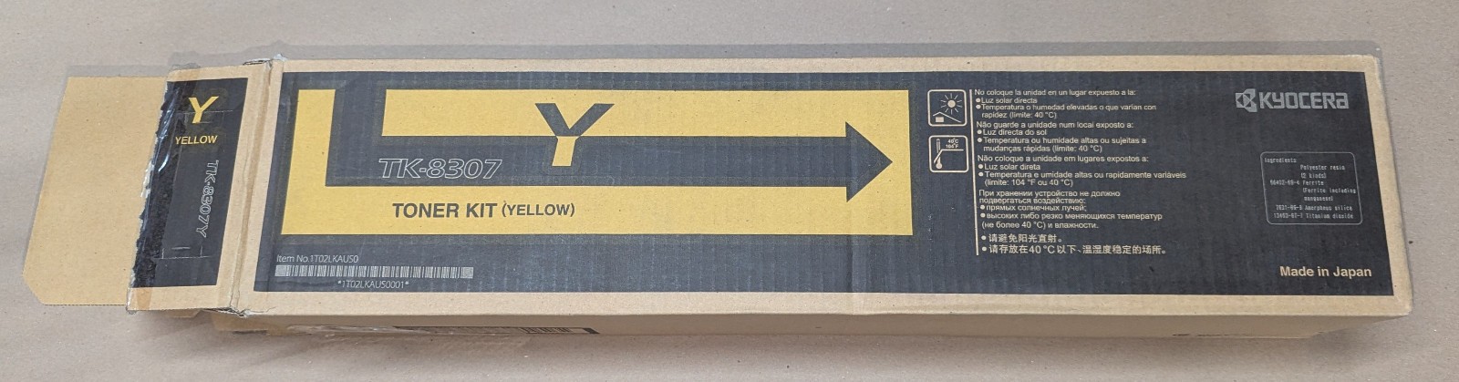 Genuine Kyocera Mita TK8307Y Yellow Toner Cartridge TASKalfa 3050ci/3051ci