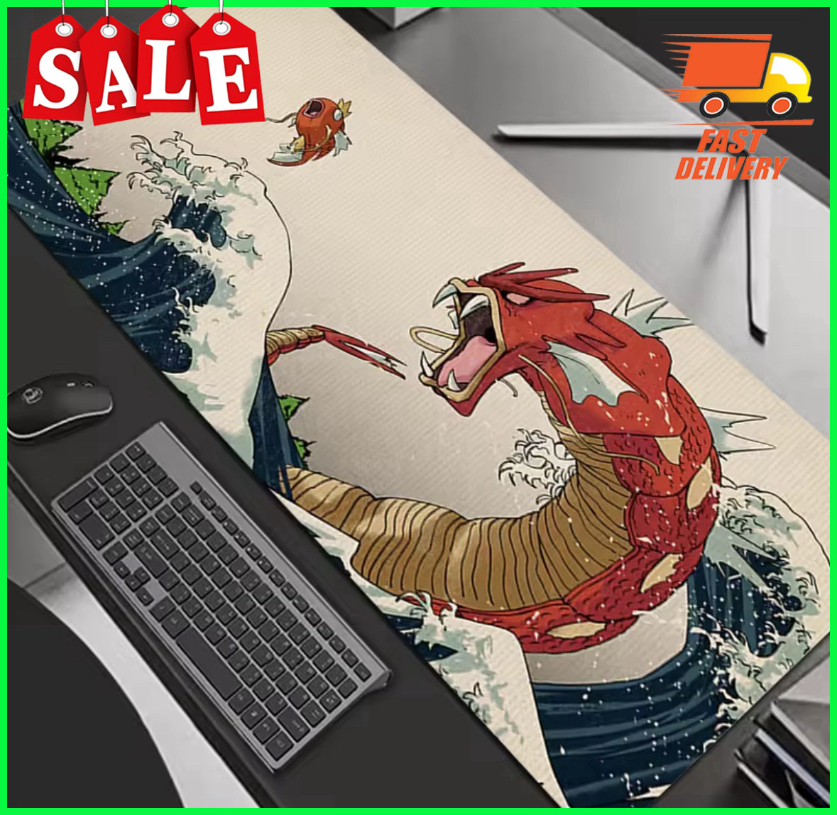 Shiny Gyarados Magikarp Game Pokemon Playmat Desk Mat Pad Mousepad DP689