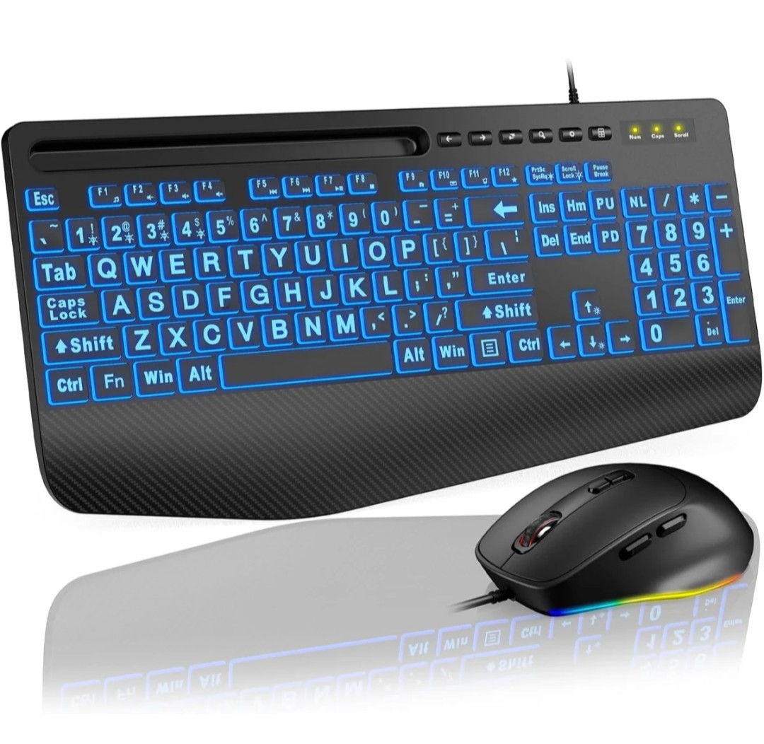 SABLUTE KM21Pro Wired Keyboard Mouse Combo