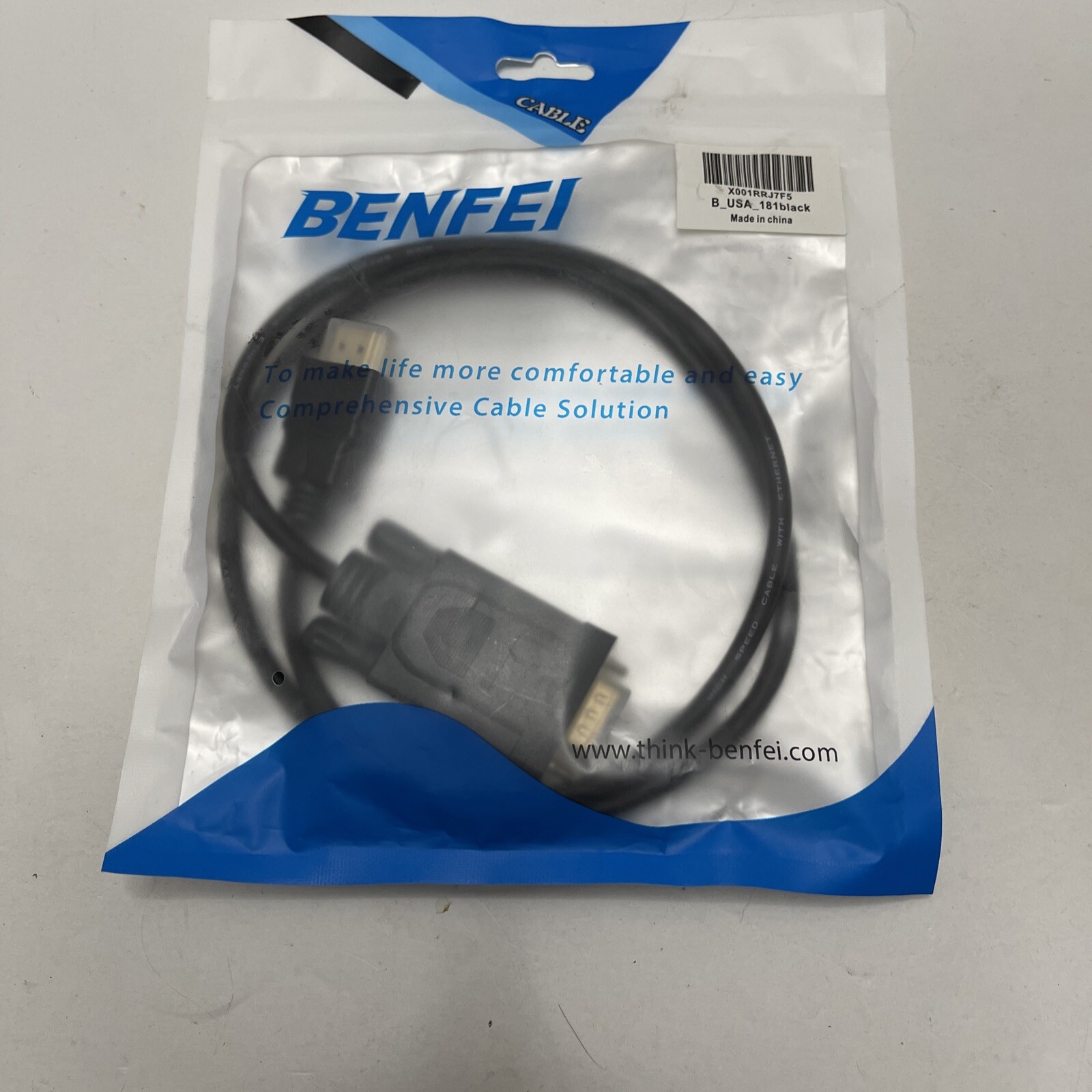 Benfei  B_USA_181Black Cable