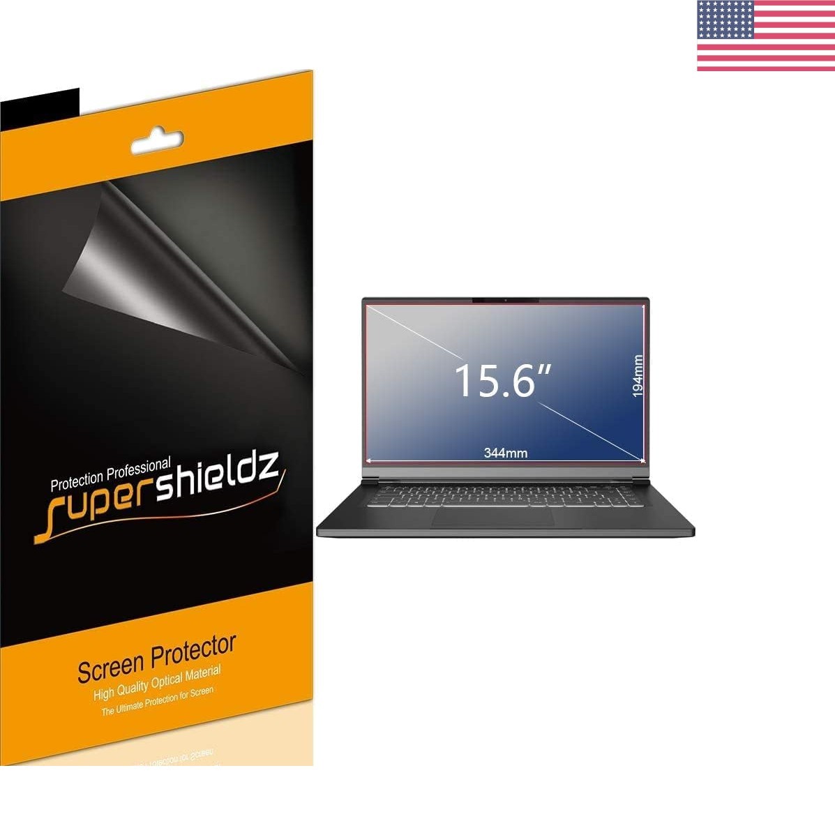 Protective 3-Pack Matte Screen Shields for 15.6" Laptops - Clarity & Durability