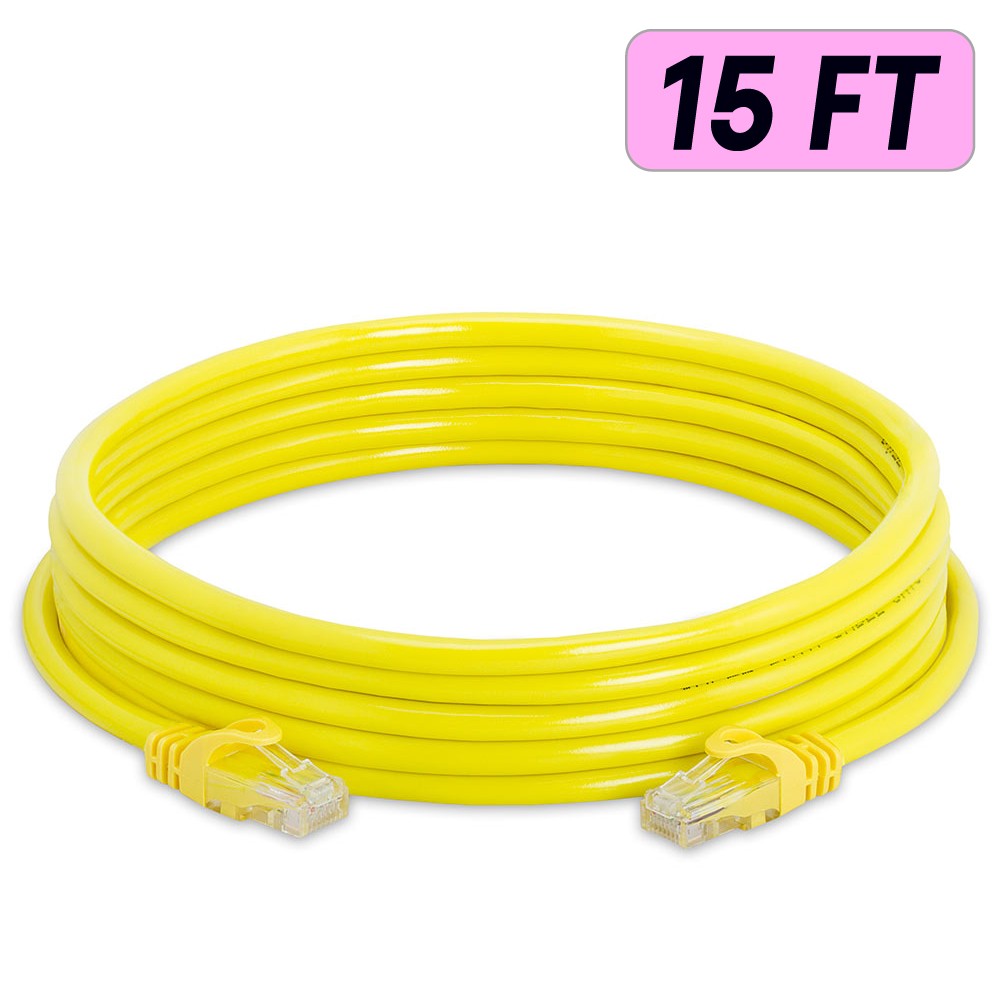 Yellow Cat6 Patch Cord Lan Ethernet Cat6 Cable Internet Router Network Wire LOT