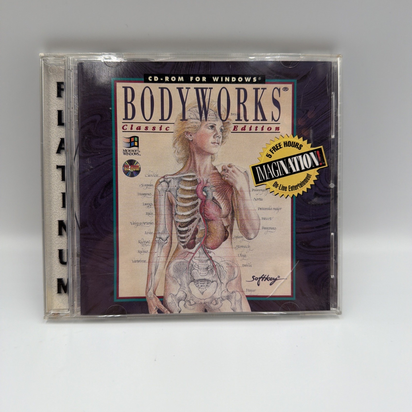 Body Works Classic Edition Human Anatomy CD-Rom Windows Softkey 1994 Software