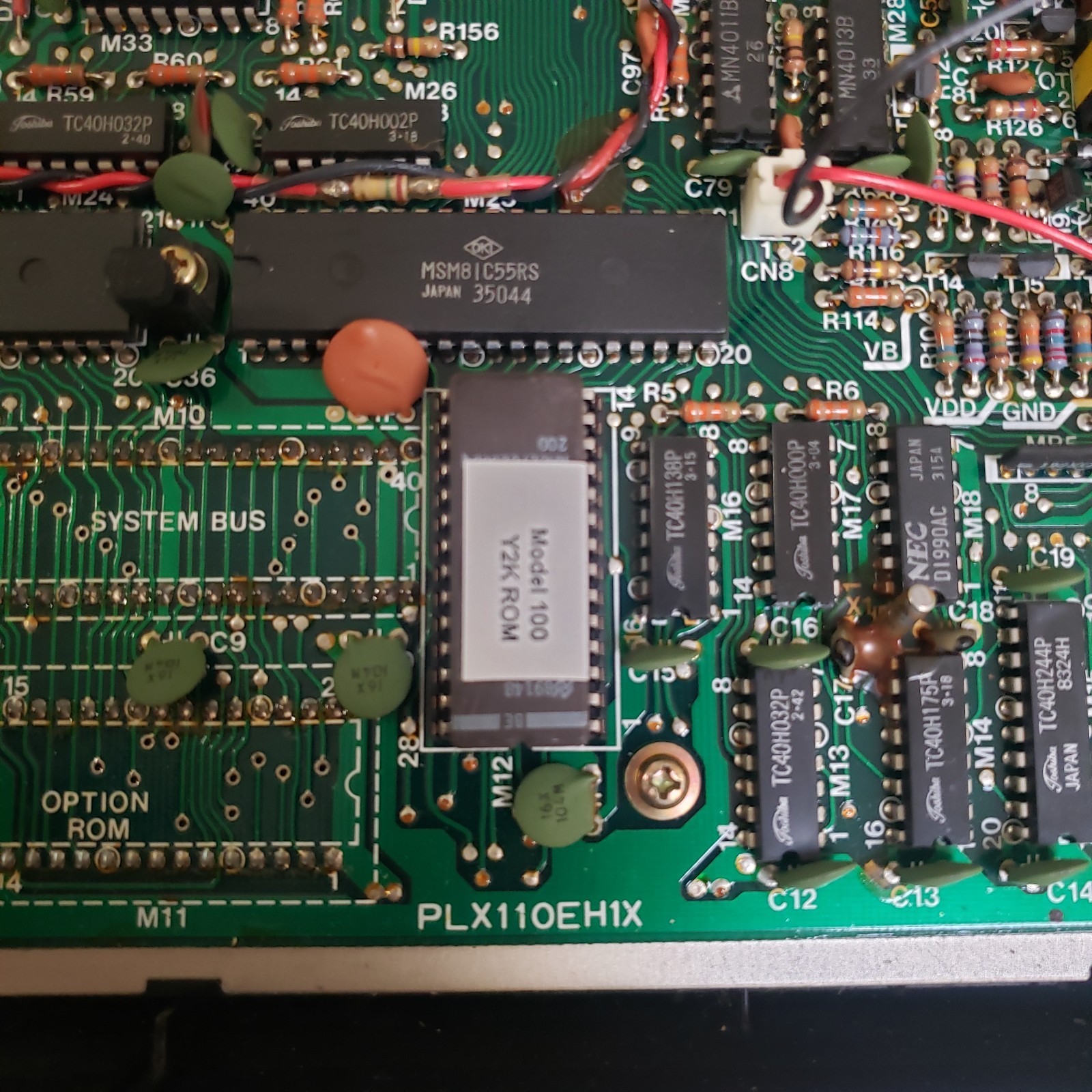 Y2K ROM for the Tandy Radio Shack Model 100 Portable Computer. For PLX110EH1X.