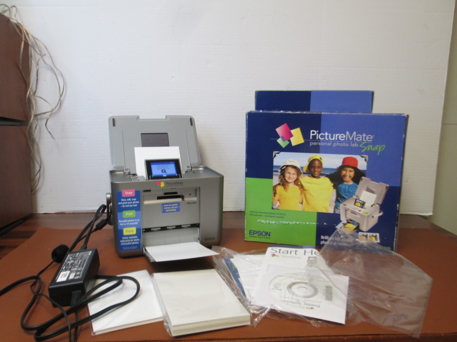 Epson PictureMate Snap Personal Photo Lab PM-240 Digital Photo Inkjet Printer