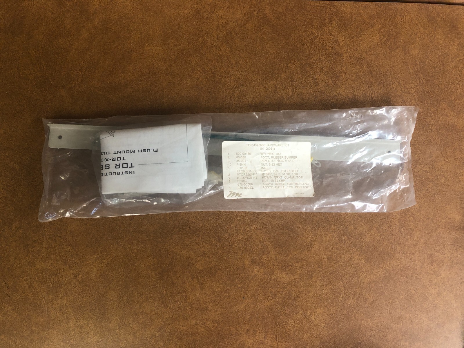 Middle Atlantic 91-00051 TOR-X-20RP Hardware Kit