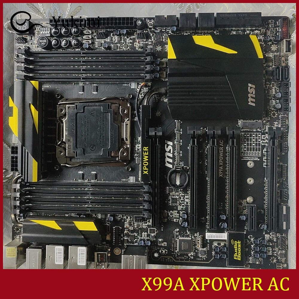 FOR MSI X99A XPOWER AC DDR4*8 LGA2011-3 128GB Intel E-ATX Ｍotherboard Test OK
