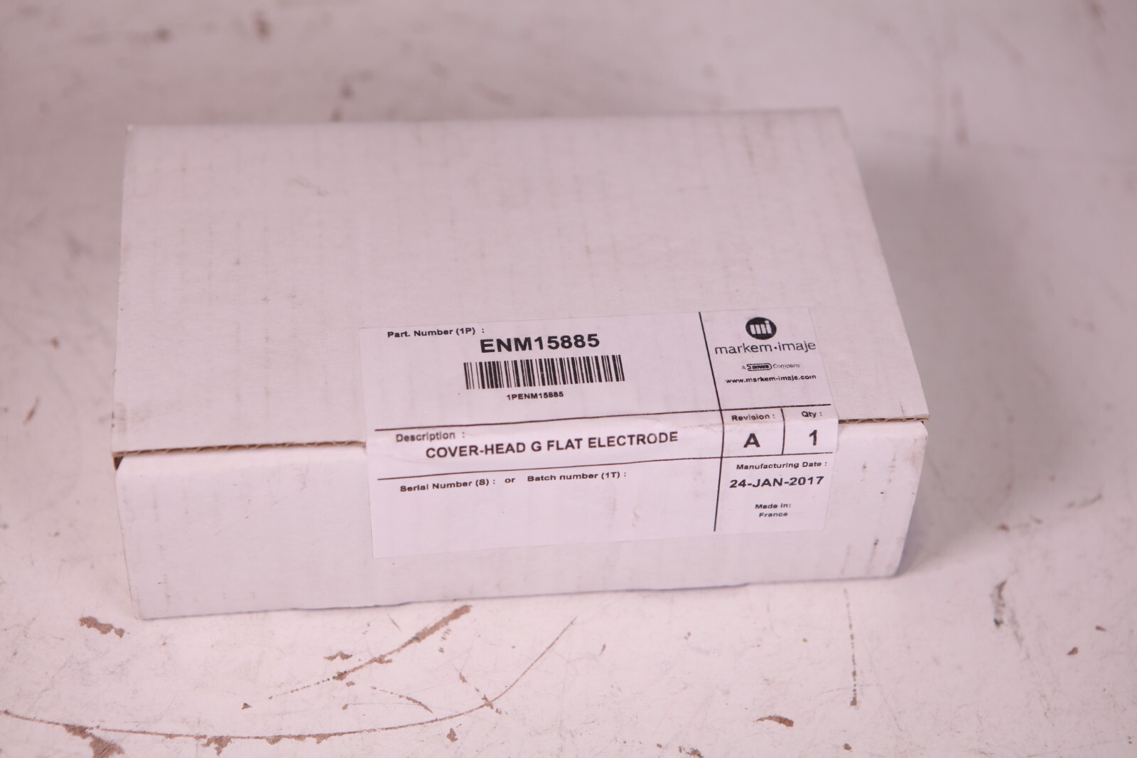 Markem Imaje ENM15885 Cover Head G Flat Electrode New, Sealed