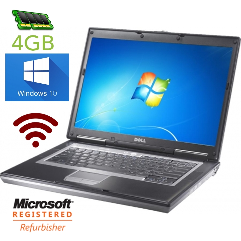 DELL LATiTUDE D630 D620 C2D 2GHz 14" WINDOWS 10, DVD, WiFi, 4GB RAM e5400/e6400