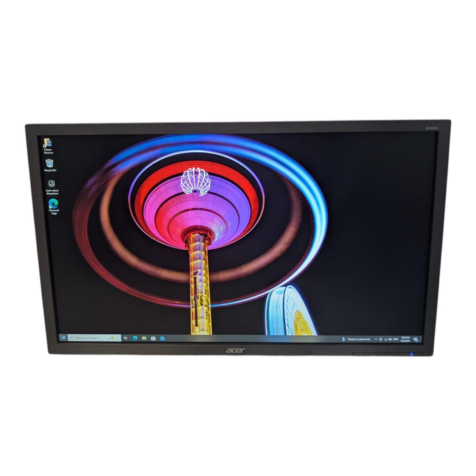 Acer B246HL 24" Widescreen 1920x1080 LED Backlit FHD Monitor No Stand Grade B