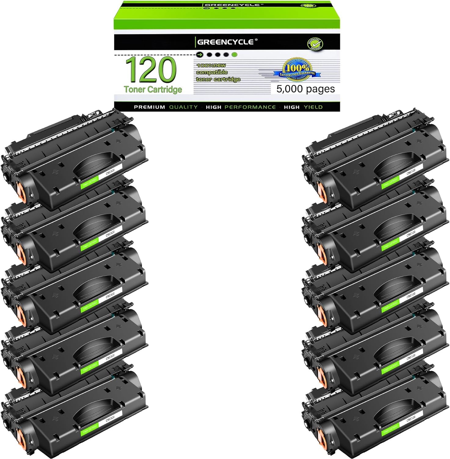 10PK CRG-120 C120 2617B001AA Toner Cartridge For Canon ImageClass D1520 D1550