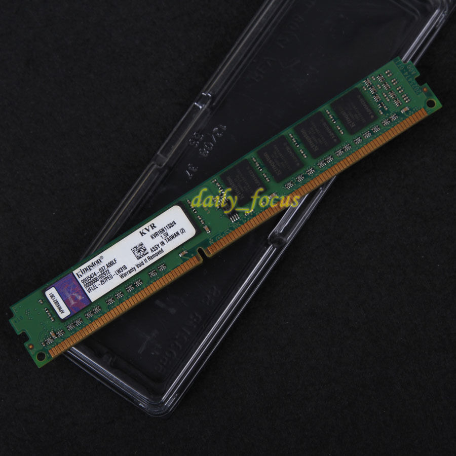 For Kingston 4 GB DDR3 1600 MHz PC3-12800 DIMM Desktop Memory RAM KVR16N11S8/4