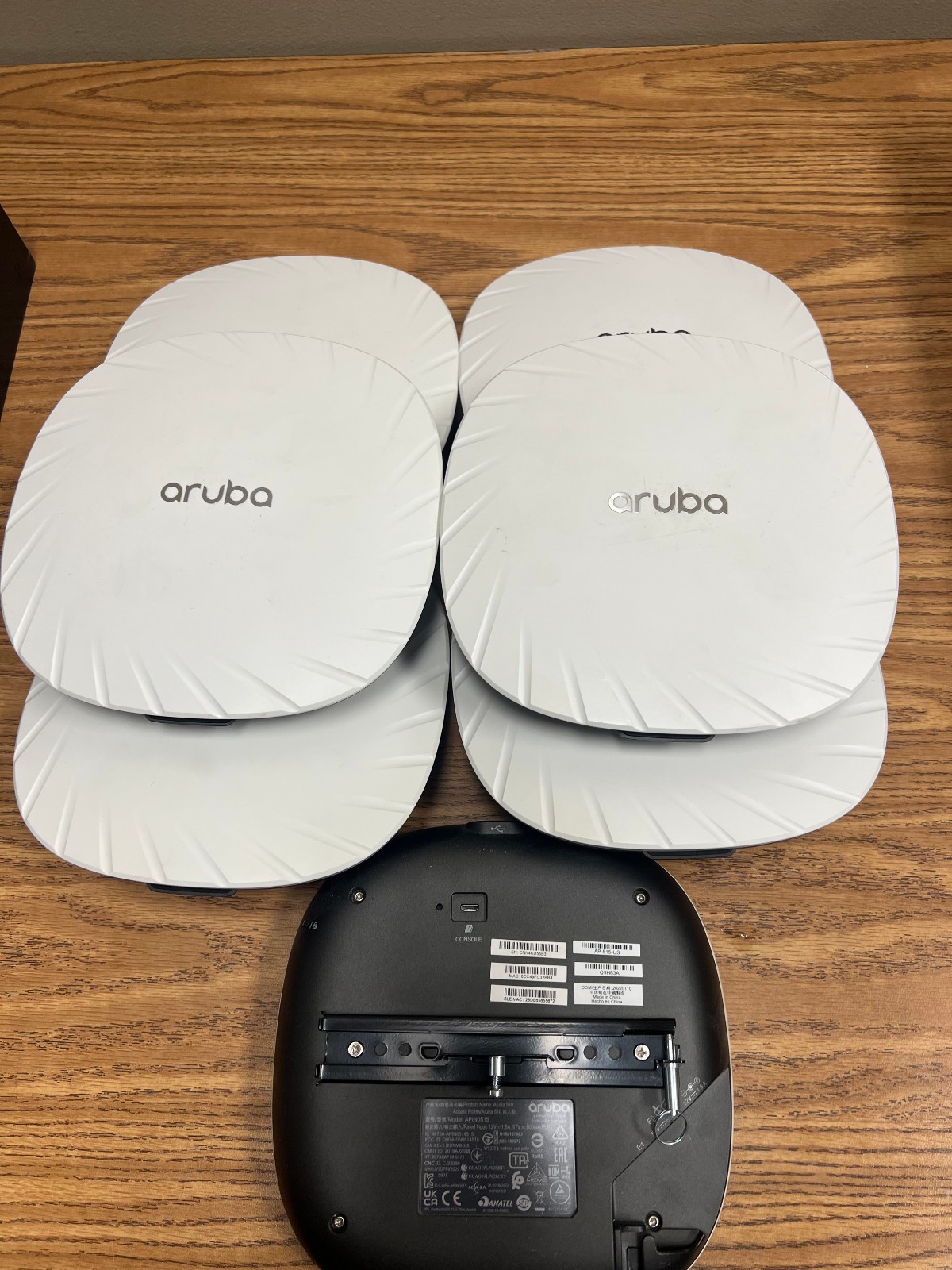Lot 7x Aruba AP-515 (US) Wireless Access Point  AP  APIN0515  Q9H63A  w/ bracket