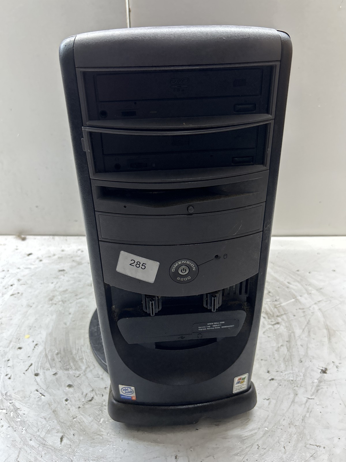 Dell Dimension 8200 Intel Pentium 4 1.70GHz 265MB NO HDD