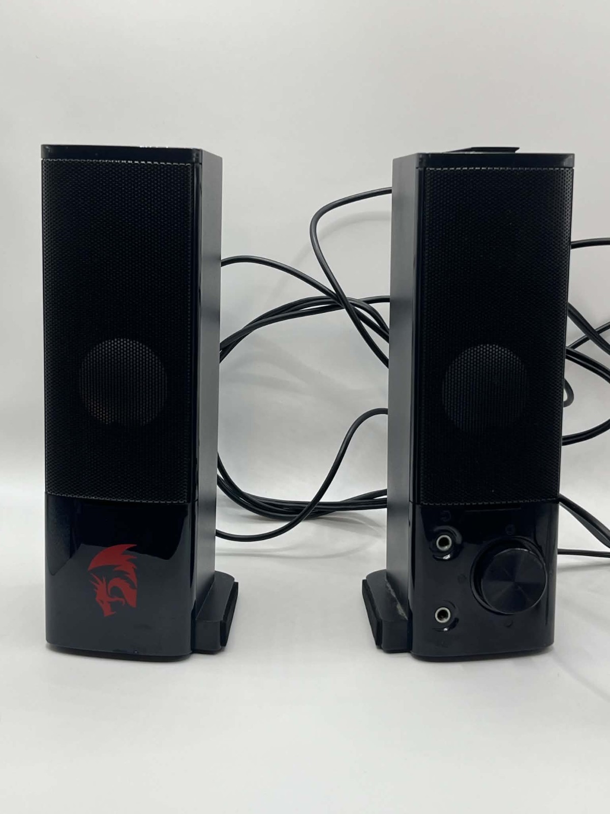Red Dragon GS550 PC Gaming Speakers 2.0 Channel Stereo Enhanced Sound, Black