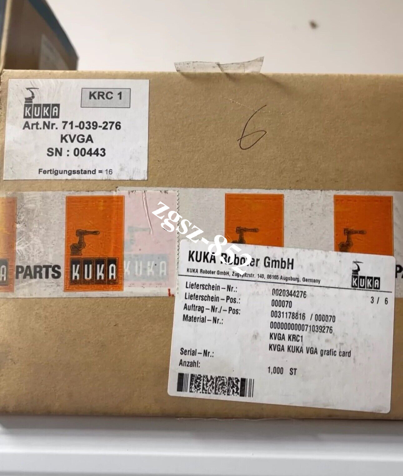 KUKA KVGA 1.0-71-039-276 KCP- VGA 2049F-1 1PCS New FedEx or DHL