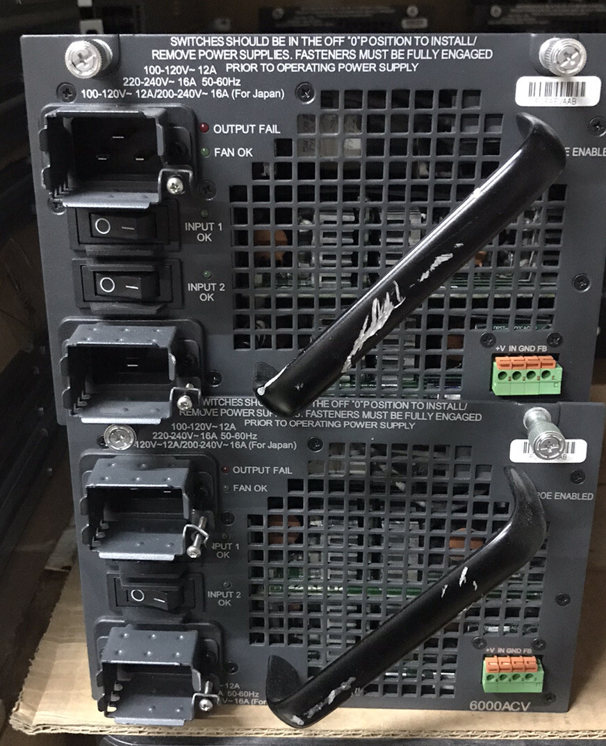 CISCO PWR-C45-6000ACV 6000W PoE & Data Power Supply for 341-0259-03 DPST-6000CB 