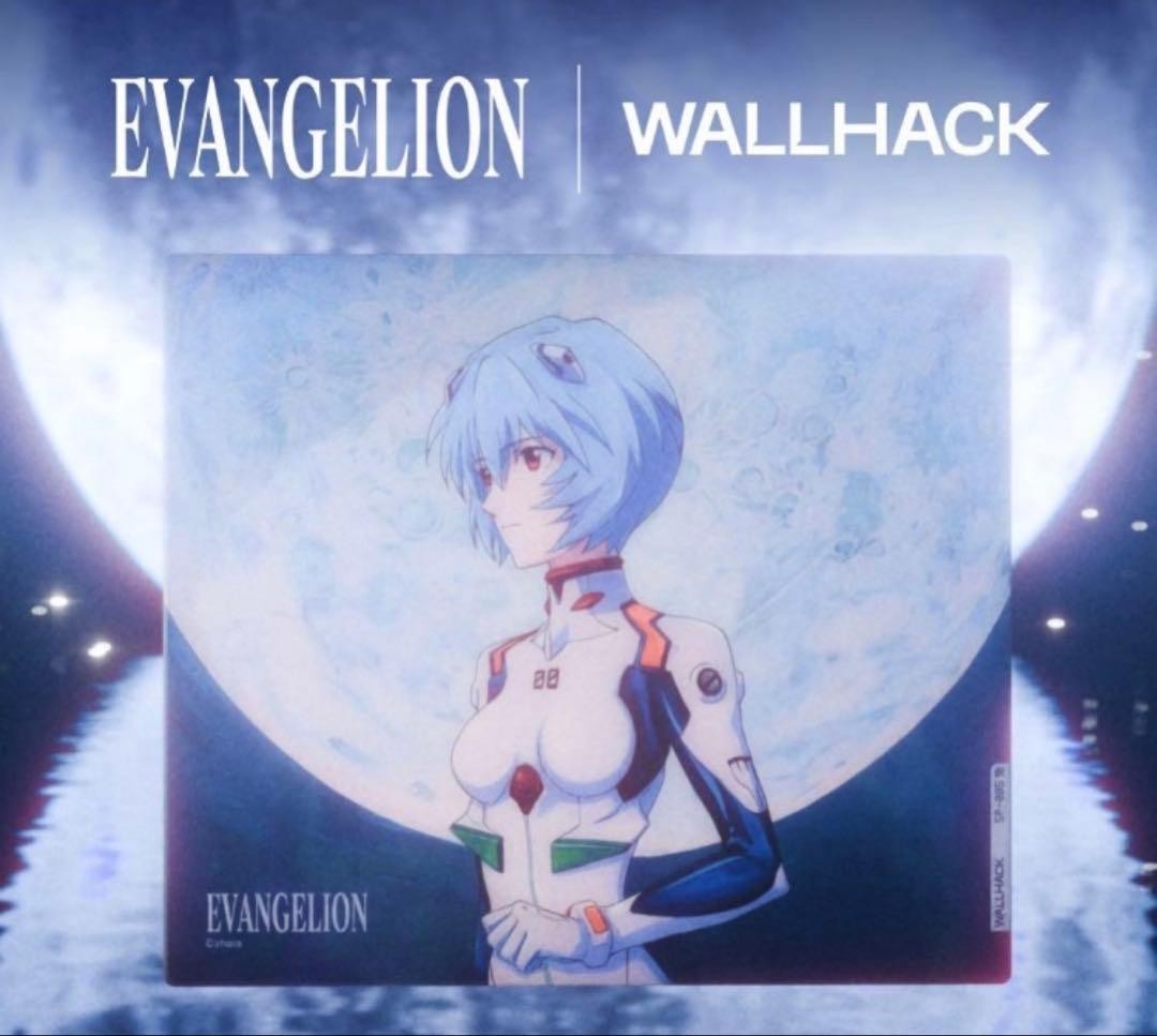 WALLHACK SP-005 EVANGELION Ayanami Rei Limited Edition Glass Pad Unopened