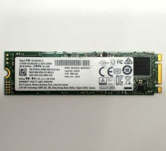 Liteon CV3-8D256-11 256GB M.2 SATA SSD Solid State Drive Dell 0FVPC4 TH549
