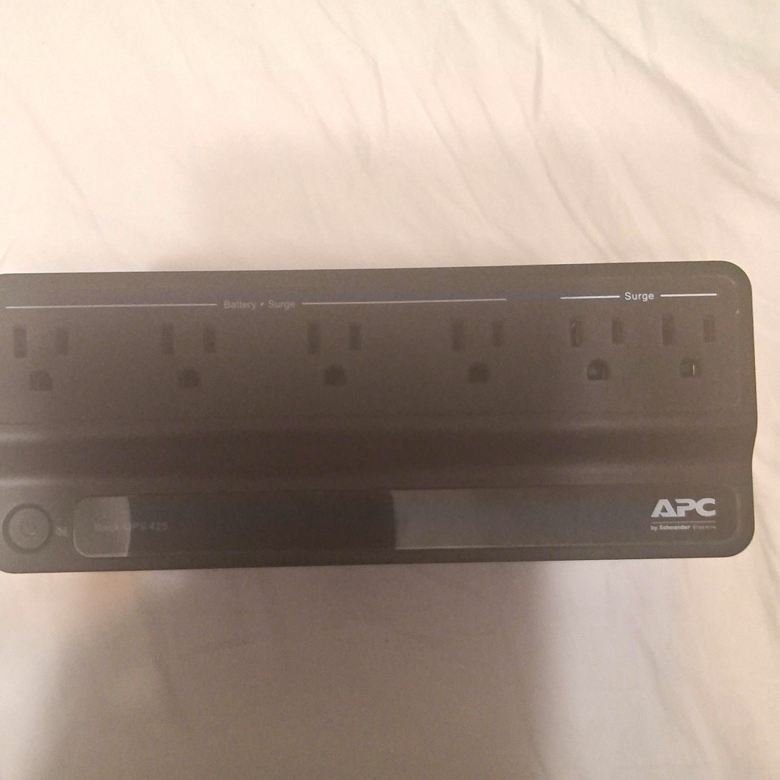 APC BE425M 425VA 255W Desktop UPS 6-Outlet 180J Surge 120V Black