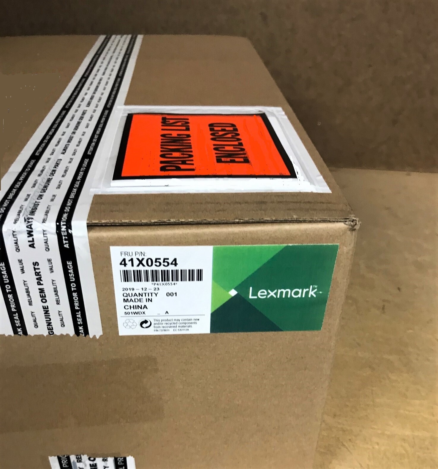 BRAND NEW GENUINE LEXMARK 41X0554 CS720 CS725 CX725 FUSER MAINTENANCE KIT QTY(1)