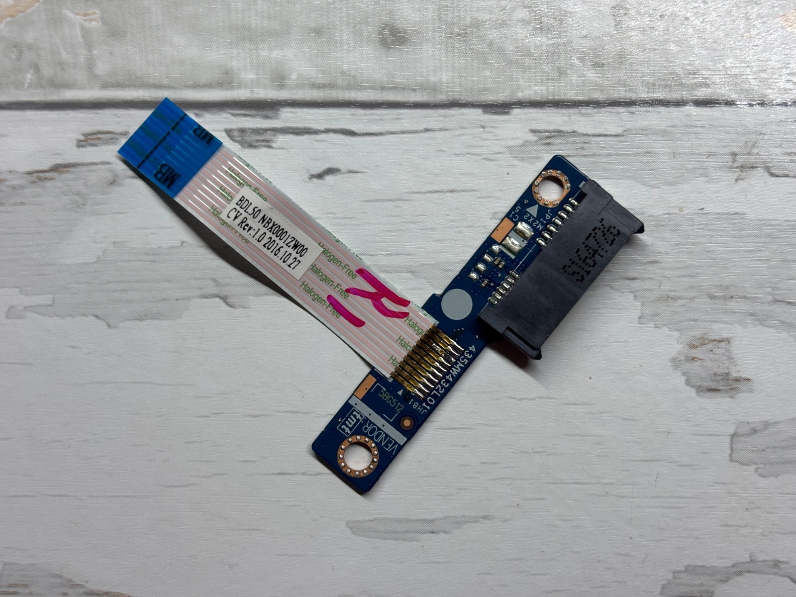 HP 15-ay536nw Genuine DVD ODD SATA Connector Board LS-C706P NBX0001ZW00 Tested