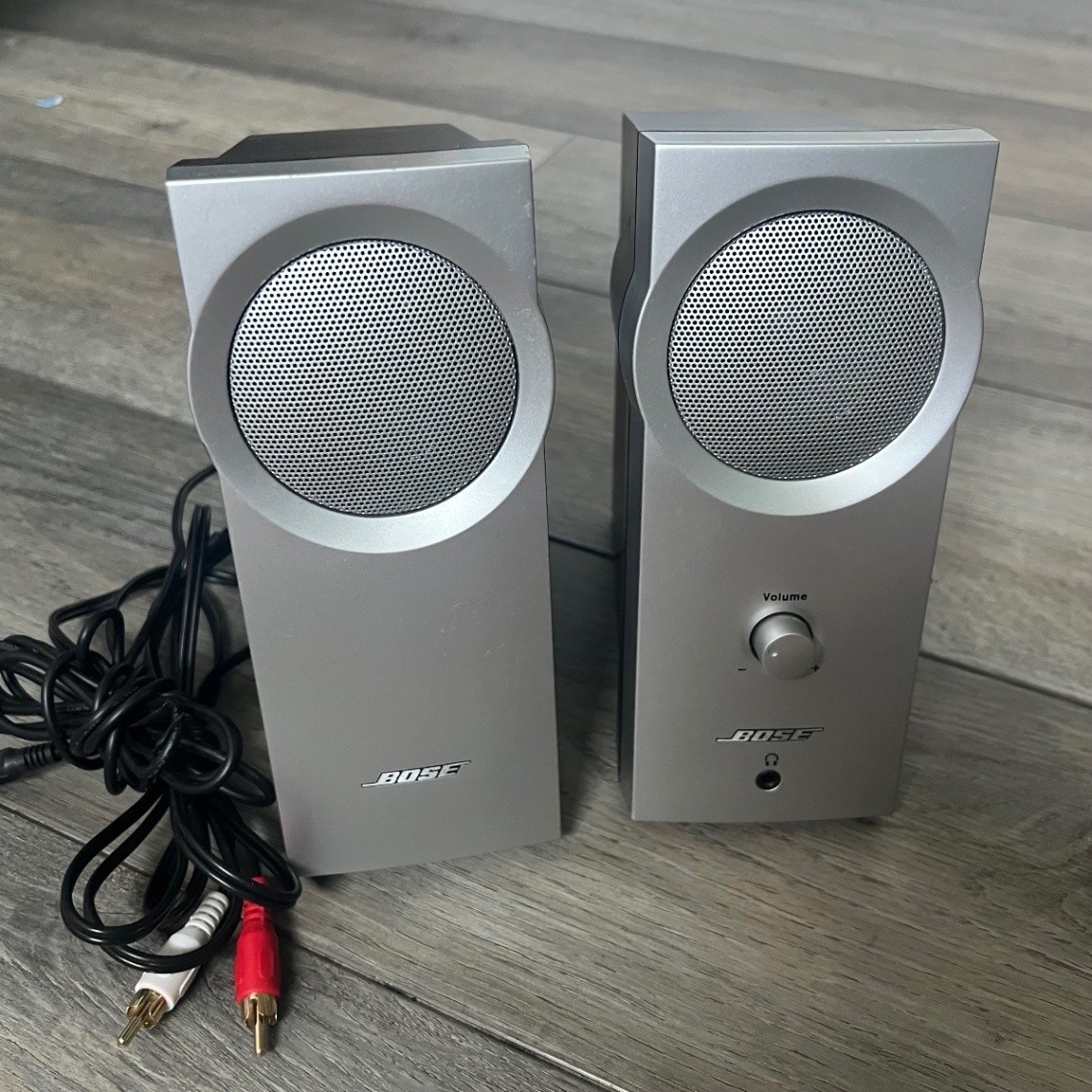 Bose Companion 2 Series I 2.0 Desktop Computer Speakers Pair Silver Tested