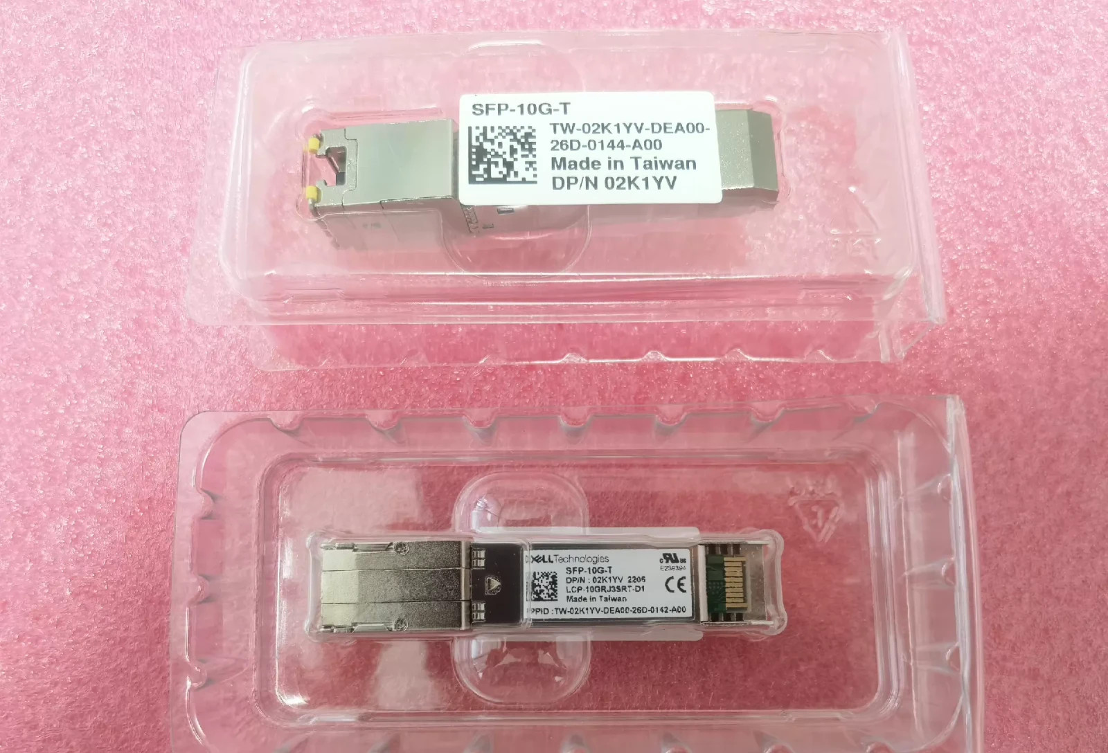 1pcs Dell SFP-10G-T 10GbE 10GBASE-T RJ45 SFP+ Tranceiver LCP-10GRJ3SRT 02K1YV