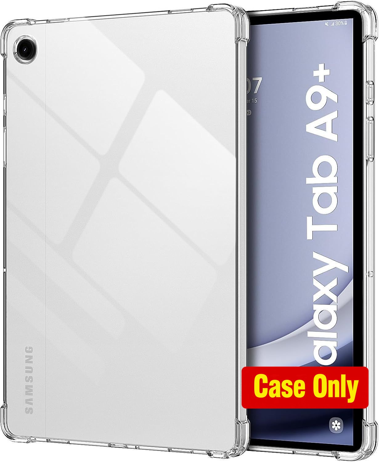 Ultra Slim Clear TPU Bumper Case for Samsung Galaxy Tab A9 Plus 11 Inch 2023