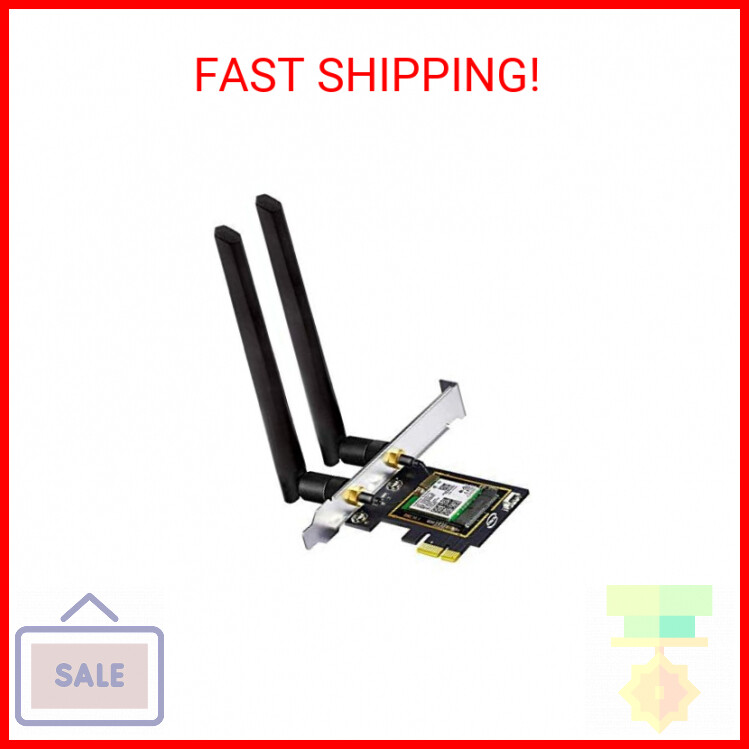 OKN WiFi 6E AX5400 PCIe WiFi Card for Desktop PC (Intel AX210) Bluetooth 5.3, WP