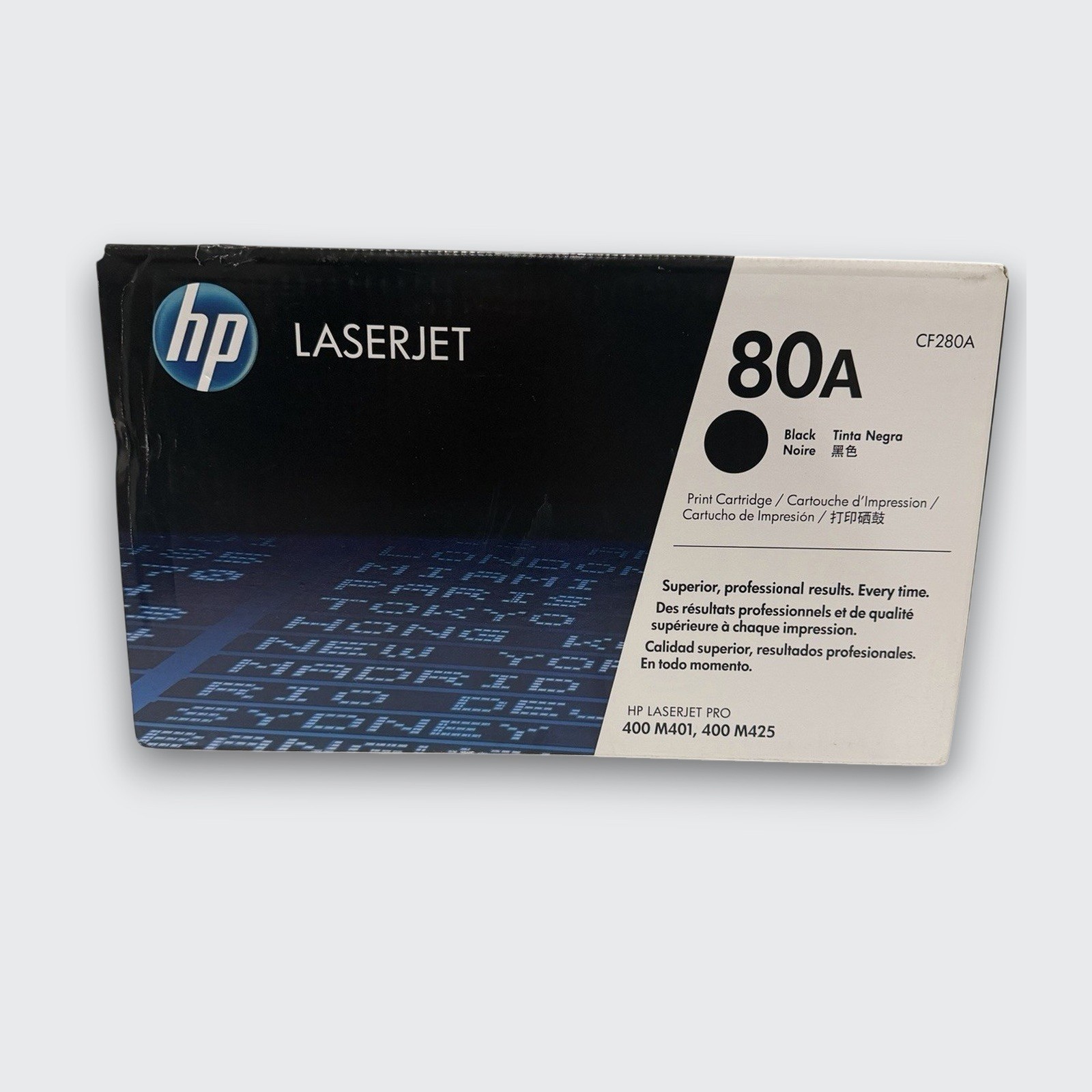 HP 80A Black Original LaserJet Toner Cartridge (CF280A) New Open Box OEM