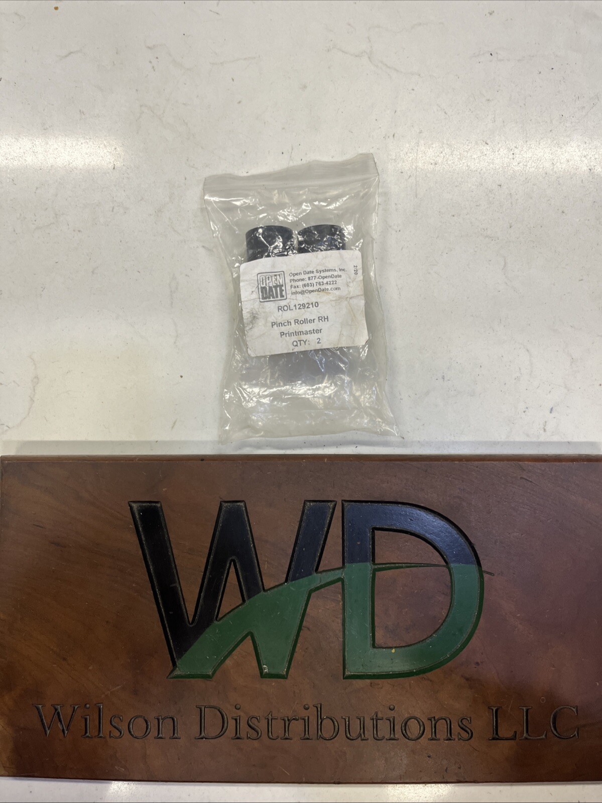 Open Date Systems, Pinch Roller W/Bearings 10mm ID x 27mm OD ROL129210, Lot Of 2