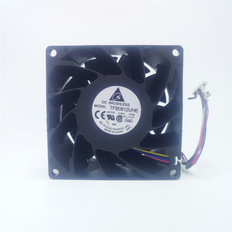 1PCS Delta 8038 TFB0812UHE Dual-Ball PWM Hot-Swappable System Fan