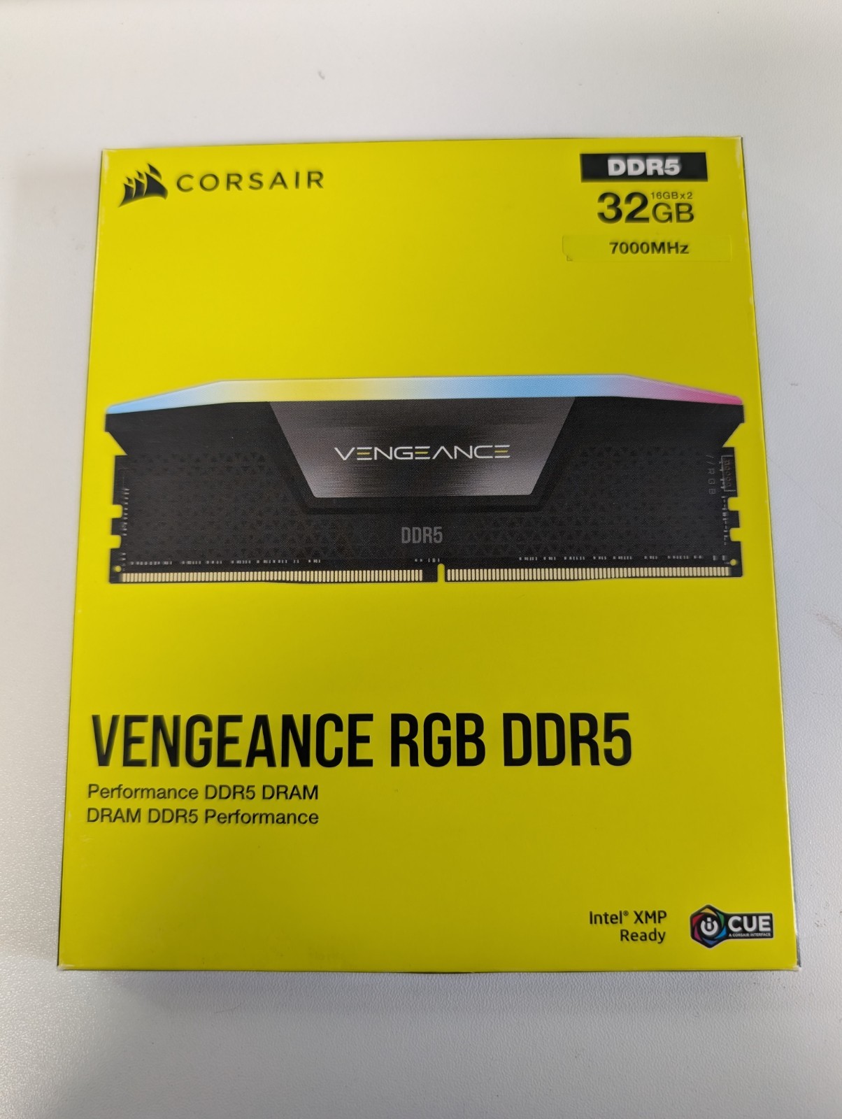 Corsair Vengeance RGB 32GB 2x16GB DDR5 7000 CL34 XMP 3.0 Intel Black