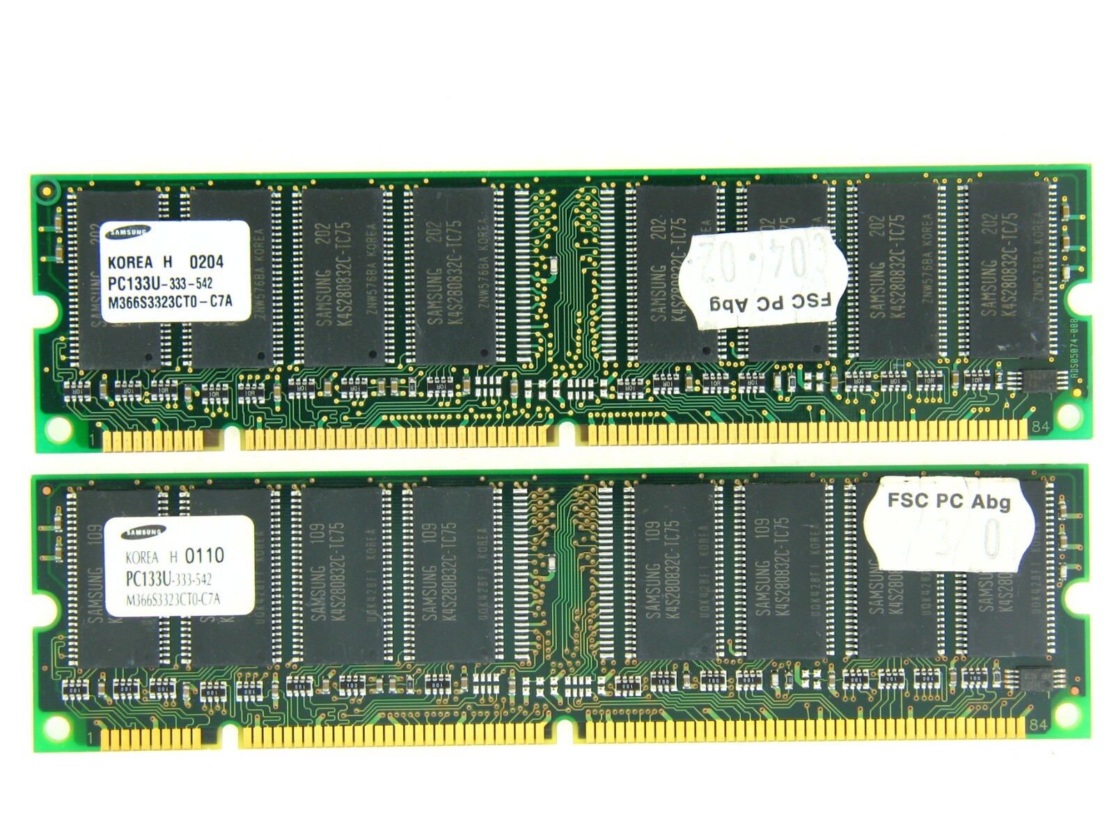 Samsung 512MB (2X256MB) PC133 133MHz 168Pin Desktop SDRAM Memory Ram NON-ECC