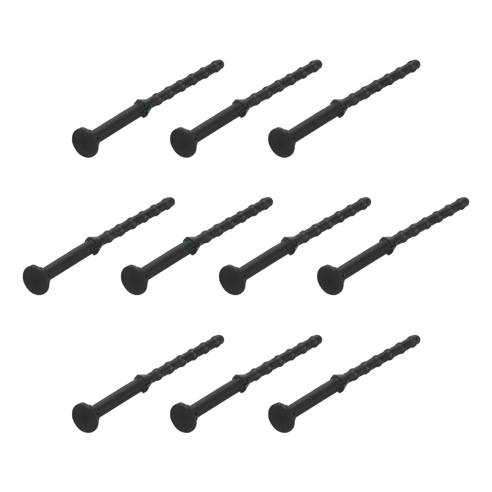 20PCS Fan Shock Absorbing Rubber Nail Long Computer Hardware Cooling Fan Black