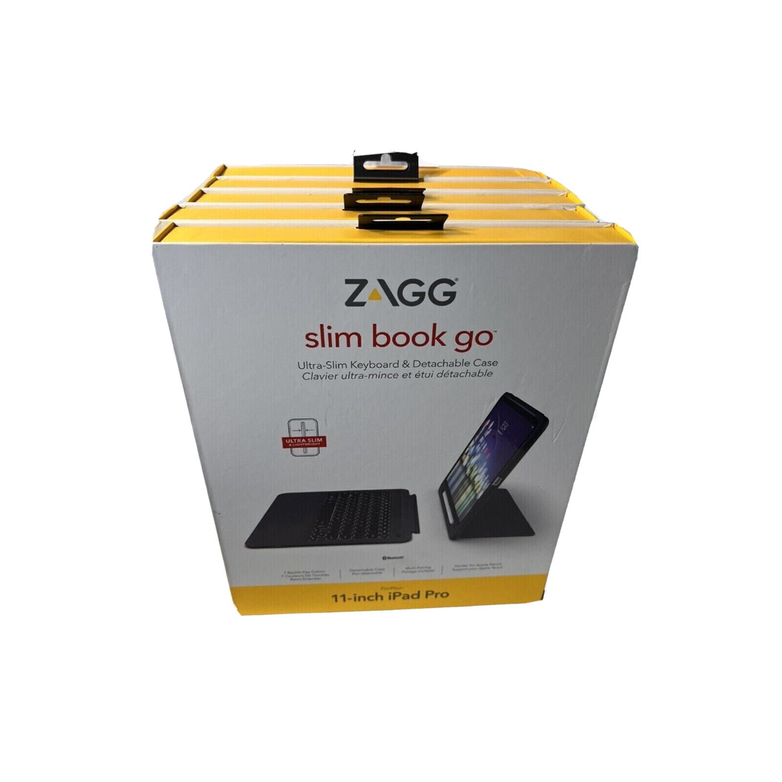 ZAGG Ultra Slim Detachable Keyboard Case for 11 Inch iPad Pro & Pencil Holder