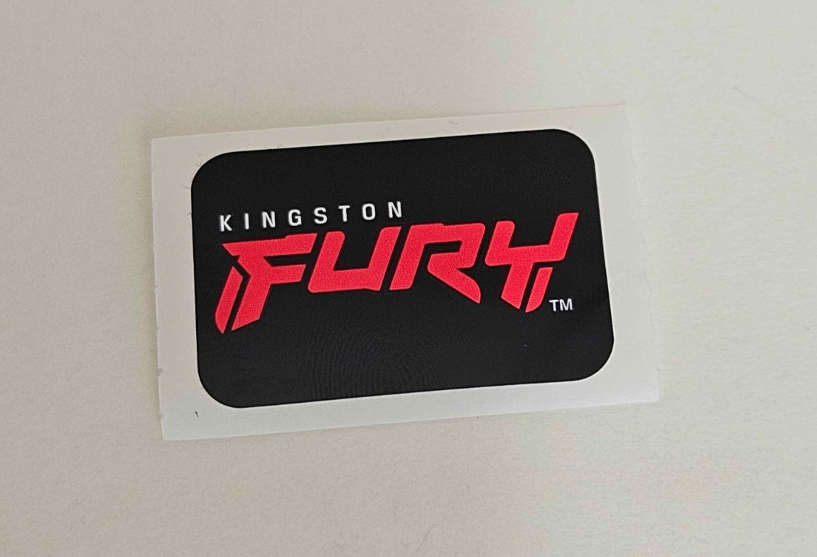 GENUINE Kingston FURY Logo Sticker Brand New