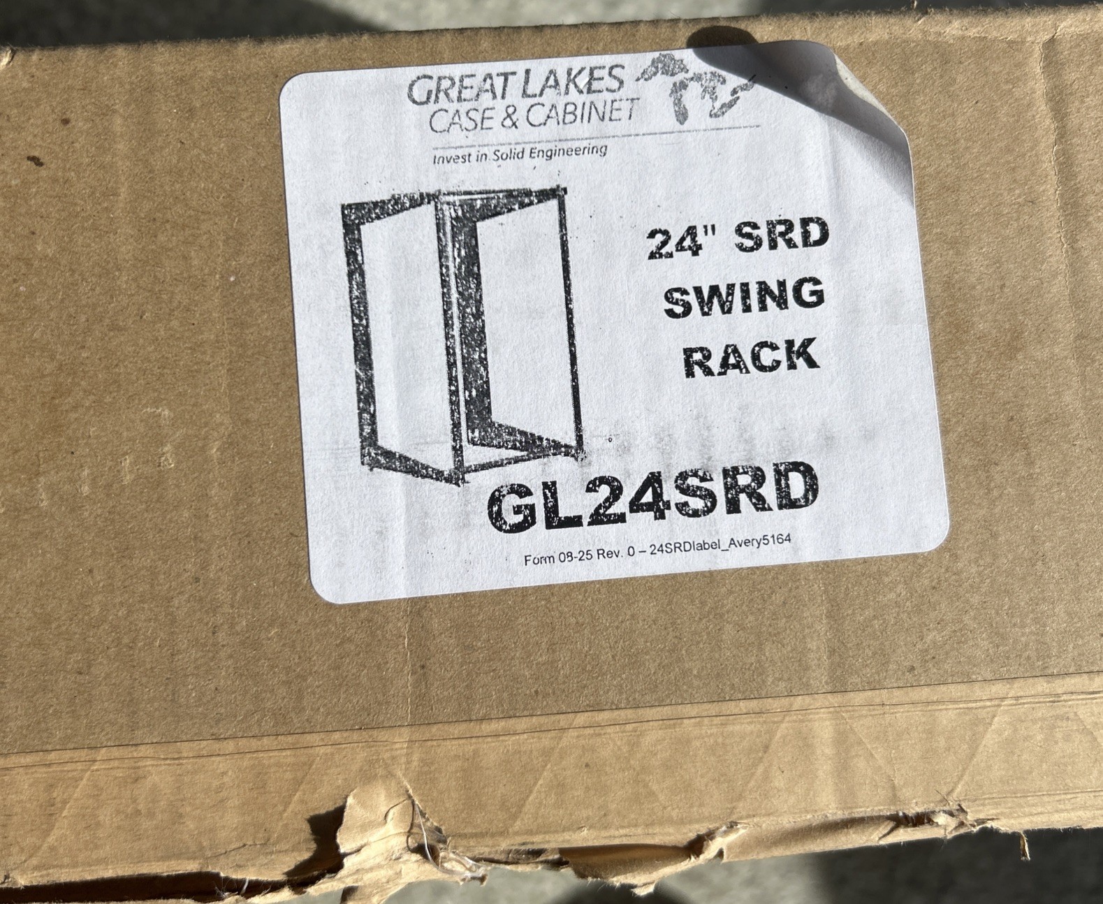 GREAT LAKES GL36SRD SWING RACK 24’’ New