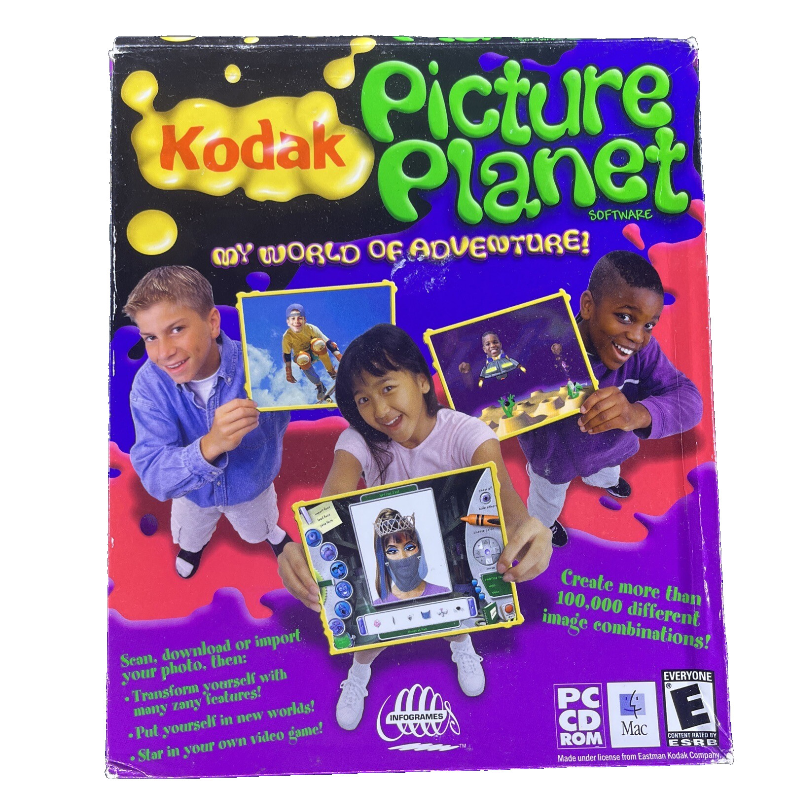 Kodak Picture Planet Software — My World of Adventure — Windows 95/98 CD-ROM