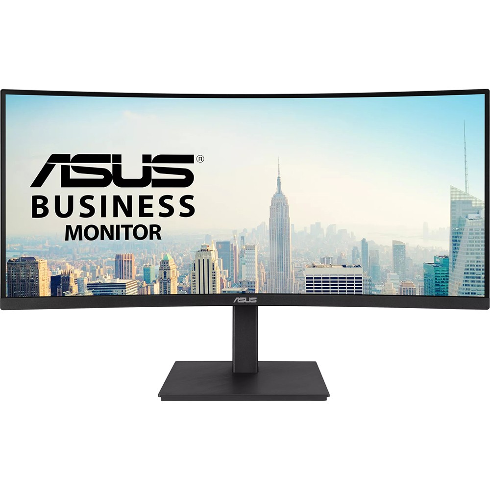 ASUS 34" Curved WQHD USB-C Docking Monitor in Black - VA34VCPSR
