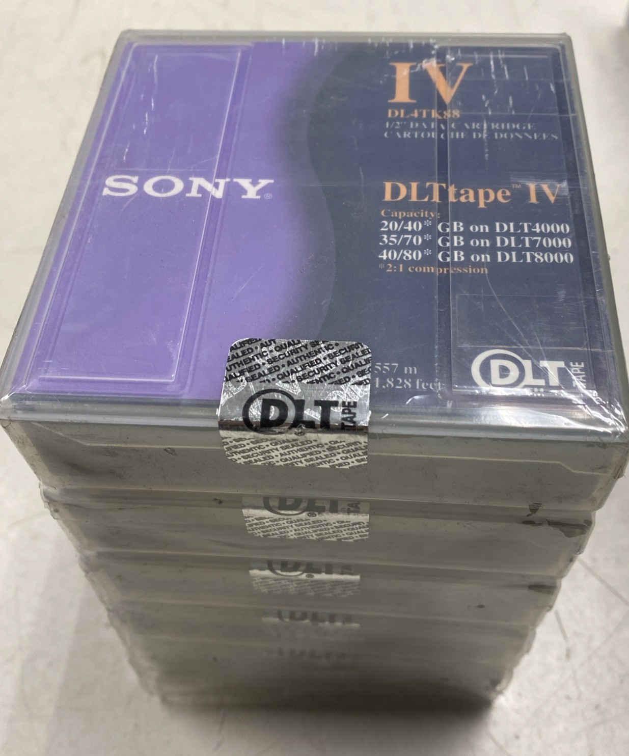 5 Sony data cartridge IV DL4TK88 1/2" Data Cartridge
