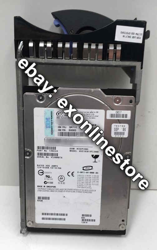 40K1024 - 146 GB 10 000 rpm Ultra320 SCSI SSL HDD 39R7310 26K5822 used
