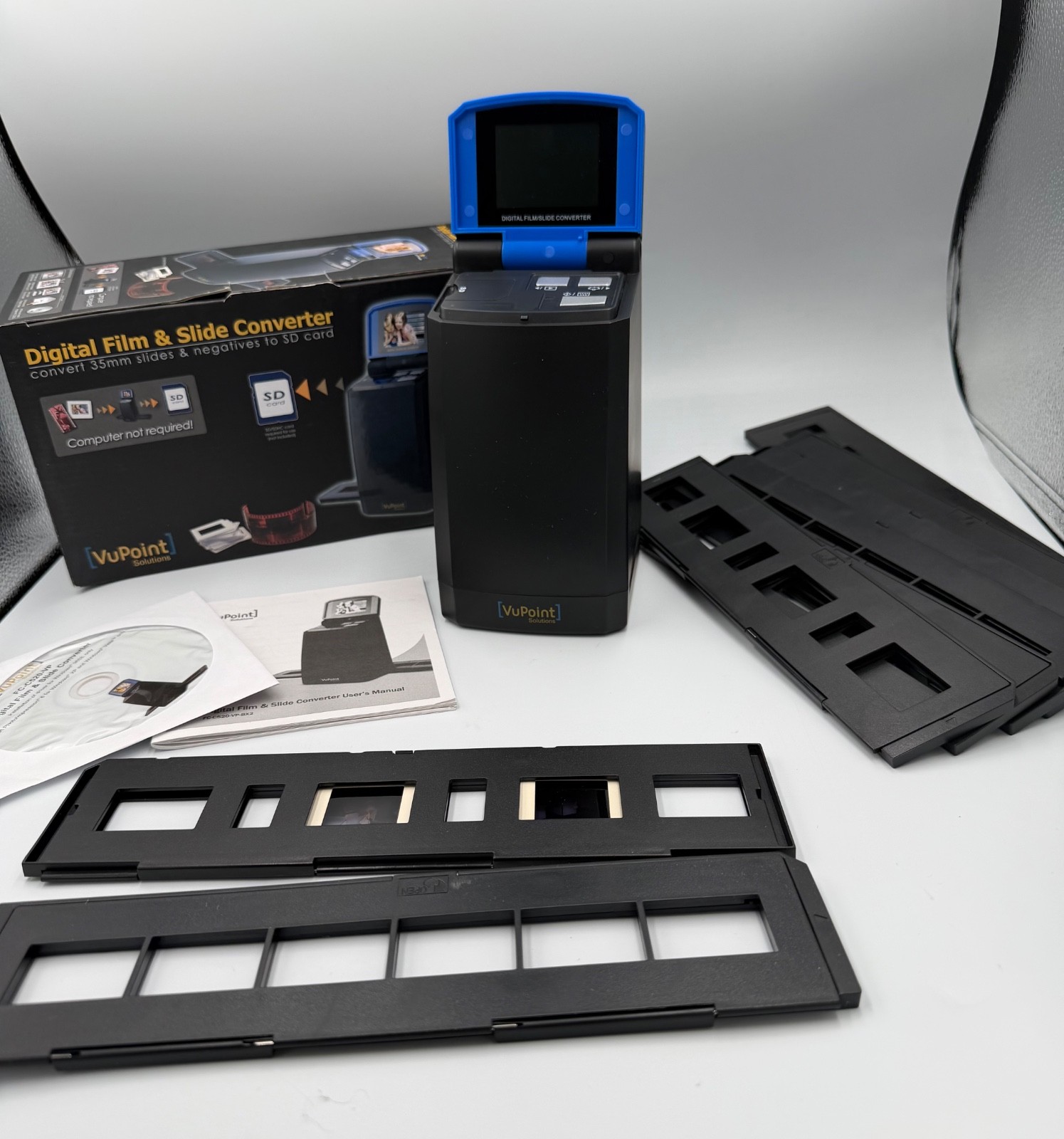 VuPoint Digital Film & Slide Converter Scanner 35mm Slides  Negatives to SD