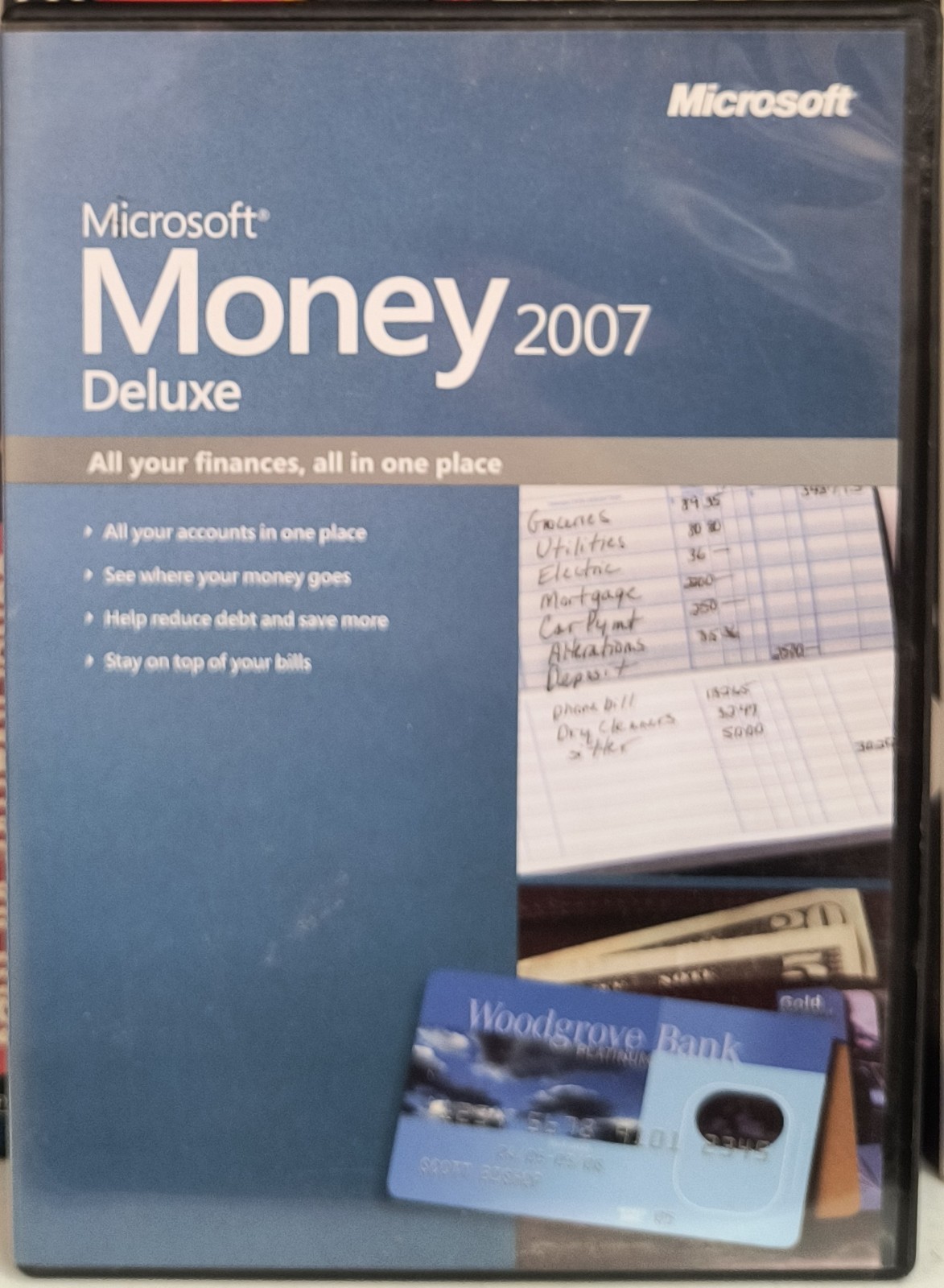 Microsoft Money Deluxe 2007 Windows PC Accounting Finance No Manual 