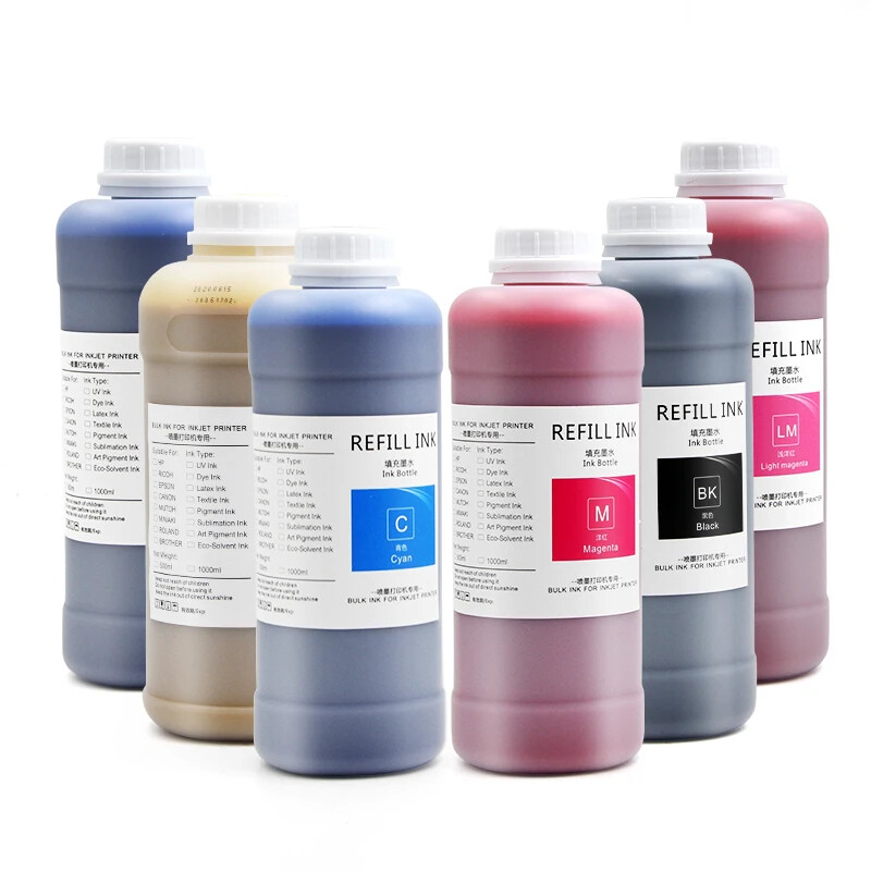 6x1000ML/Bottle Eco Solvent Ink TX800 for Eps DX5 DX7 XP600 TX800 4720 printer