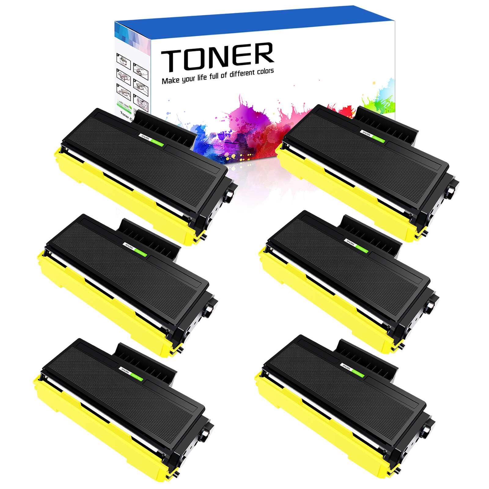 6PK TN580 TN650 Toner For Brother HL-5250 HL-5250DN HL-5250DNHY HL-5250DNLT
