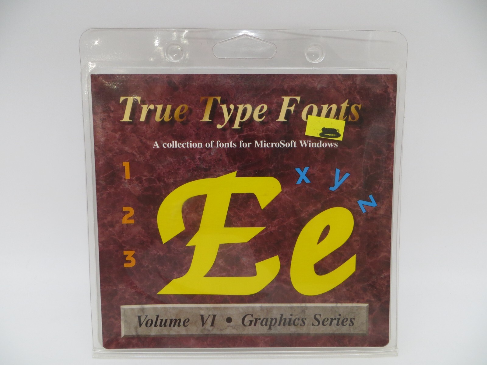 True Type Fonts Volume VI Graphics Series - MicroSoft Windows 3.5" Floppy Disk