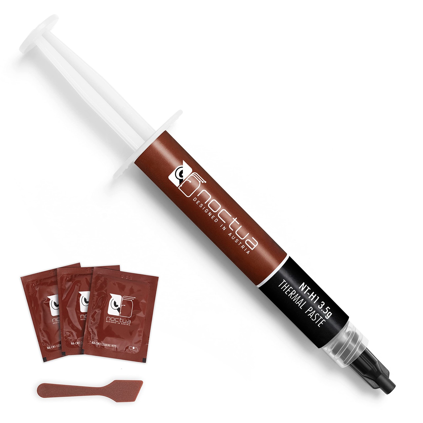 Noctua NT-H1 3.5g SW Edition, Thermal Paste, Spatula and 3 Cleaning Black